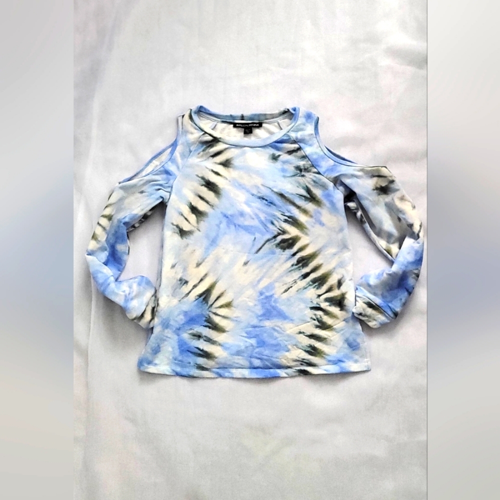 NWOT! Boston Proper Women's Cold Shoulder Athleisure Summer Boho Sweatshirt XS - Picture 8 of 10